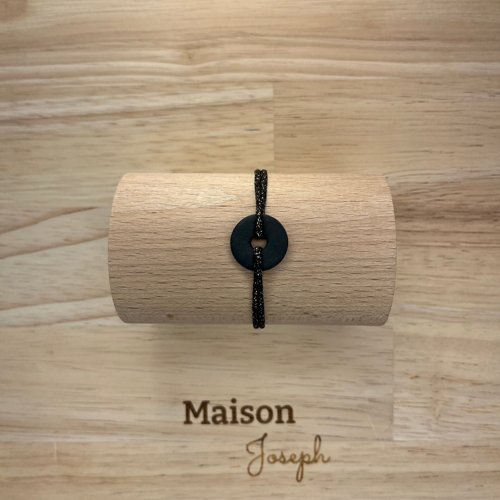 Petit Loya Cordon Mokuba Céramique Noire