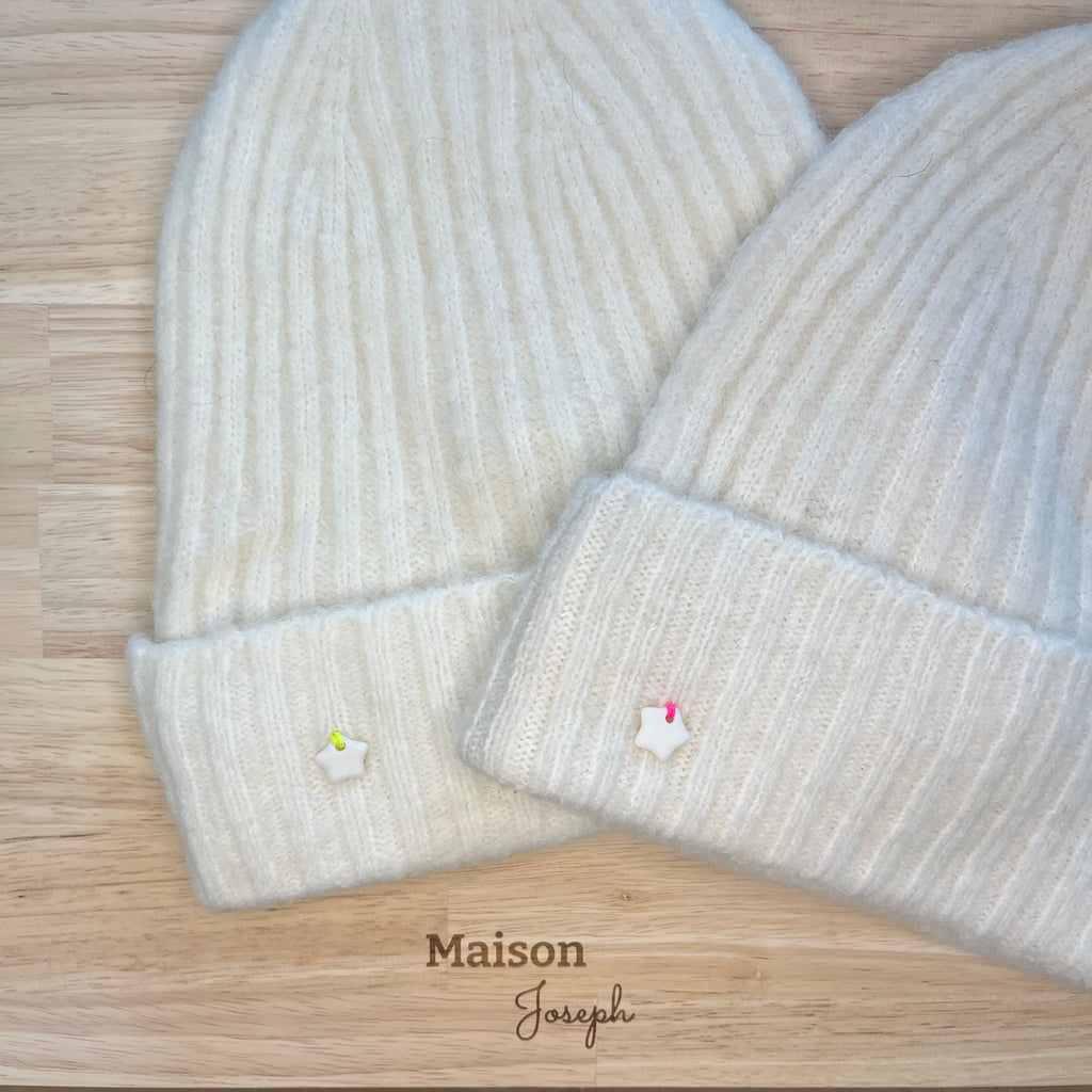 Ensemble Bonnet Echarpe Ecru