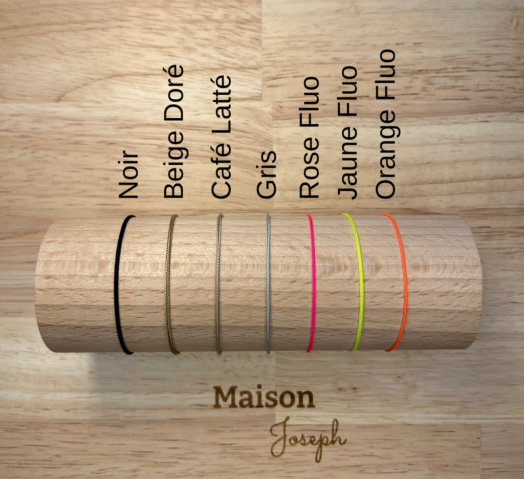 Carpe Diem Cordon Réglable Céramique Blanche