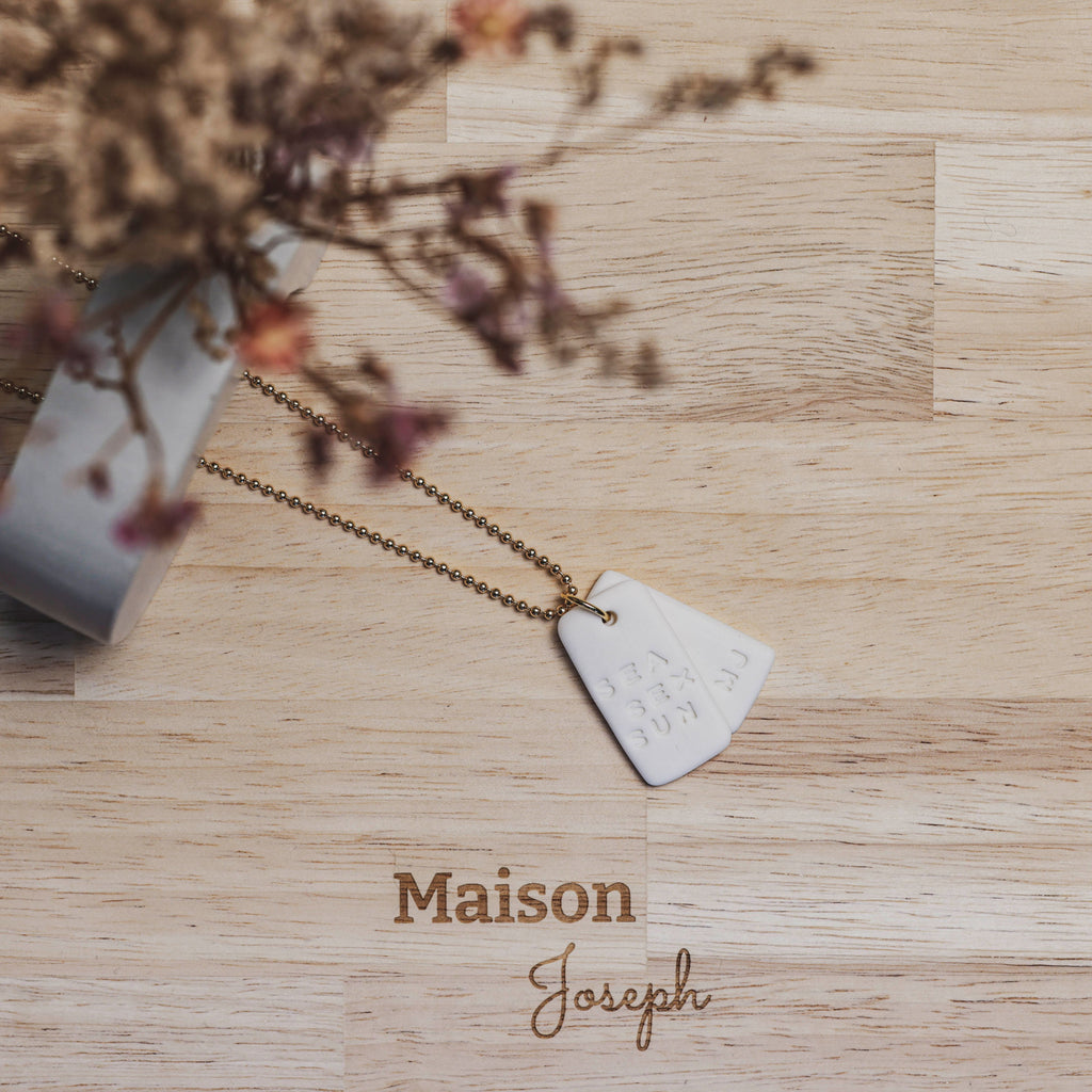 Double Plaque Plaqué Or SEA SEX SUN