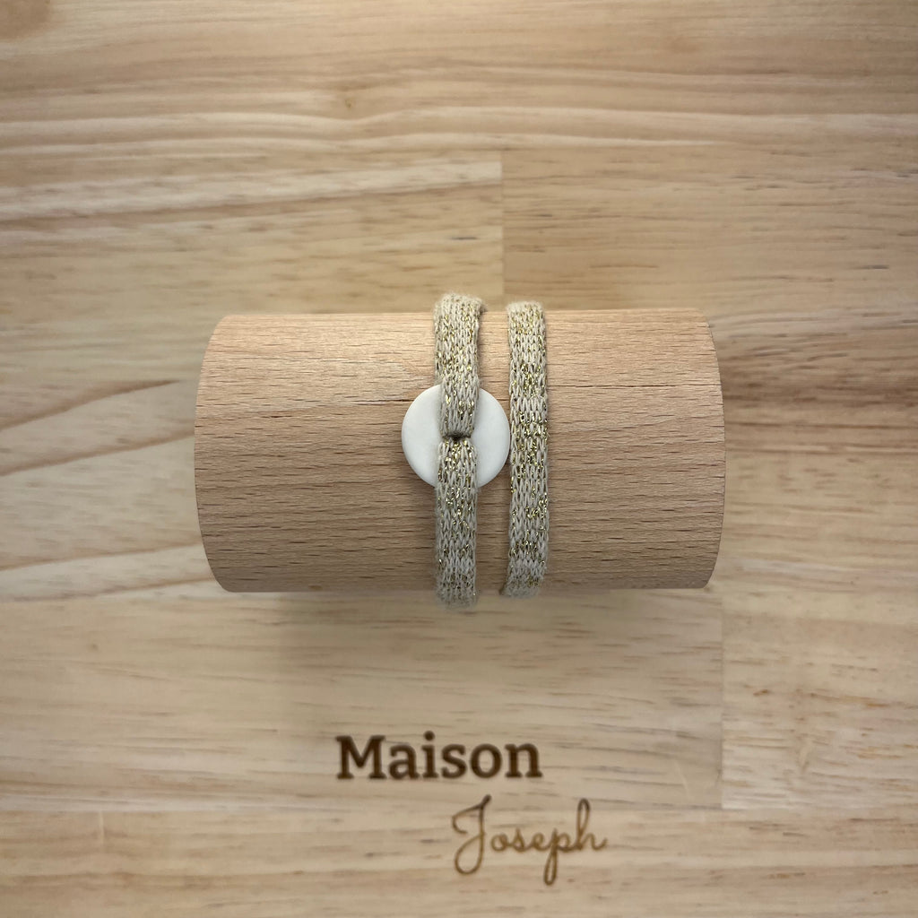 Petit Loya Coton Recyclé Céramique Blanche