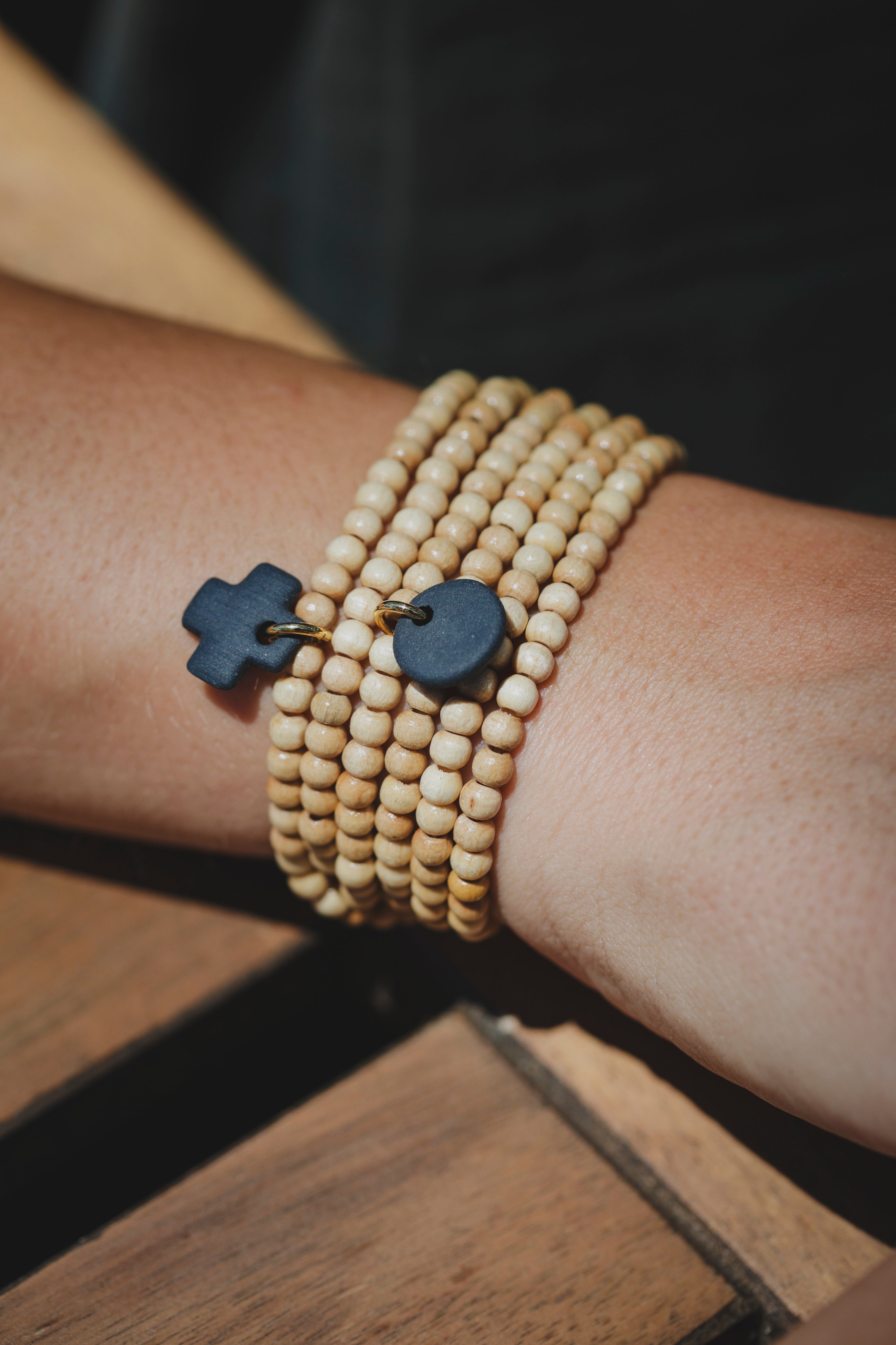 Multi-Turn Wooden Bead