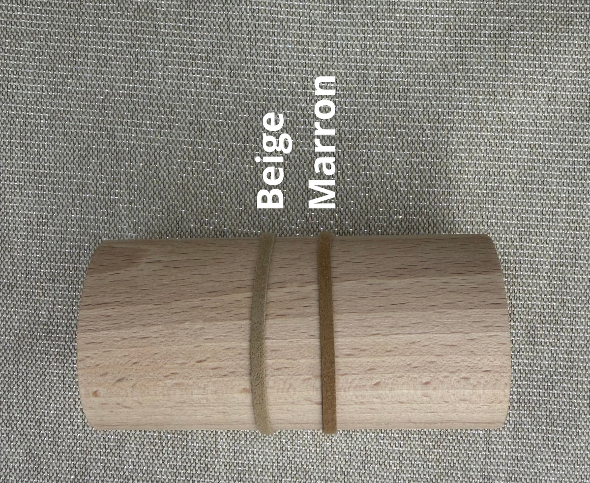 Petit Notre-Dame Suédine Réglable Céramique Blanche